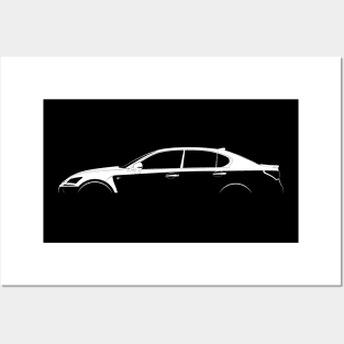 Lexus GS F (L10) Silhouette Posters and Art